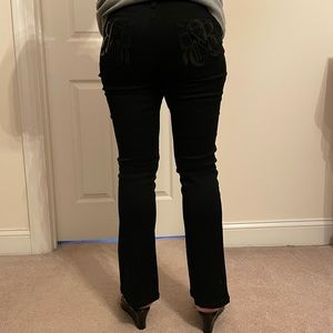 Rock and republic black low rise bootcut jeans